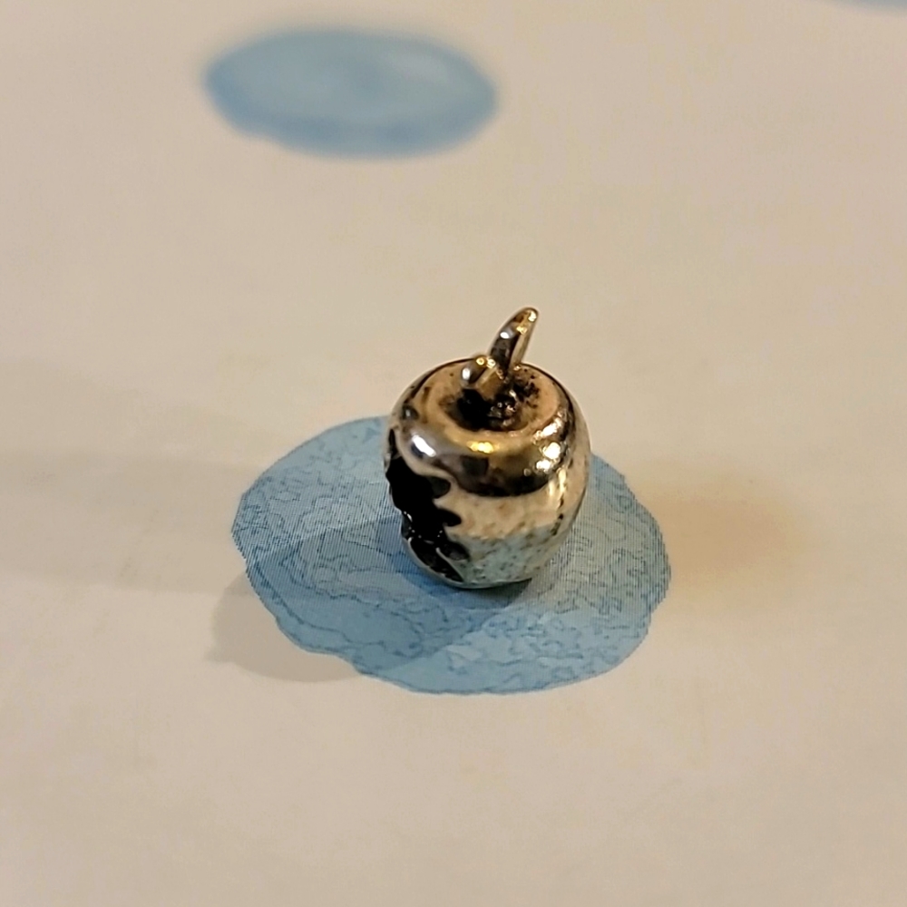🍎925 IBB THAI Stamped Apple Charm fits Pandora Type bracelets